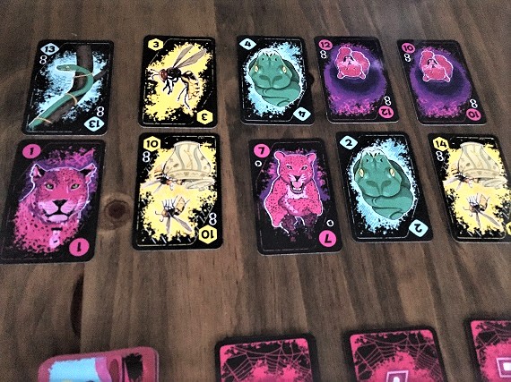 Anansi - Karten drei Spieler
